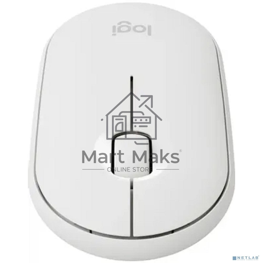 Мышь беспроводная Logitech Pebble M350 белый, 1000 dpi, радиоканал, Bluetooth, USB, кнопки - 3