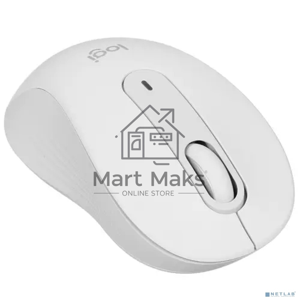 Мышь беспроводная Logitech Signature M650 белый, 4000 dpi, радиоканал, Bluetooth, USB, кнопки - 5