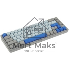 Клавиатура проводная Ritmix RKB-568BL Blue голубой-серый