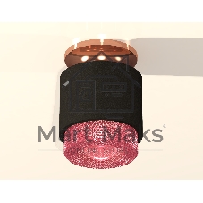 Светильник Ambrella Light XS7511142 SBK/PPG/PI черный песок/золото розовое полированное/розовый MR16 GU5.3 (N7930,C7511,N7193)