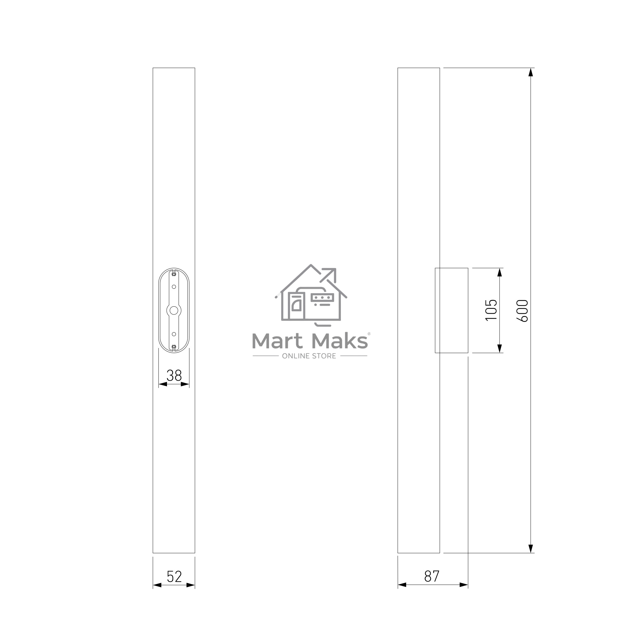 40124/LED/ Светильник настенный светодиодный Langer черный