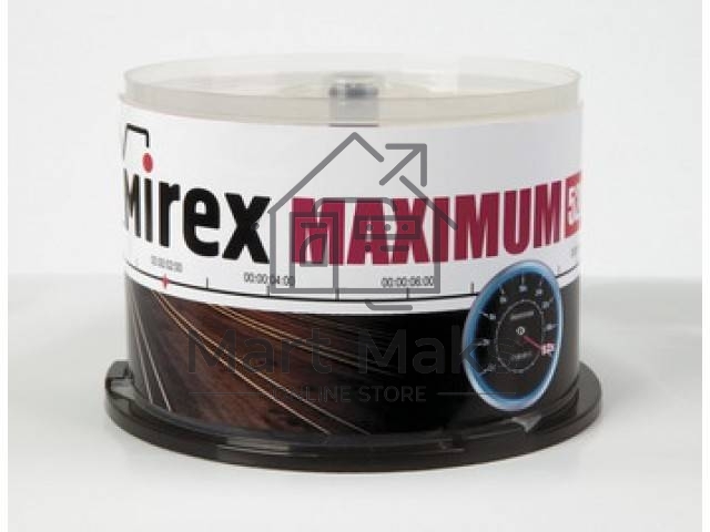 Диск CD-R Mirex 700 Mb, 52х, Maximum, Cake Box (50), (50/300)