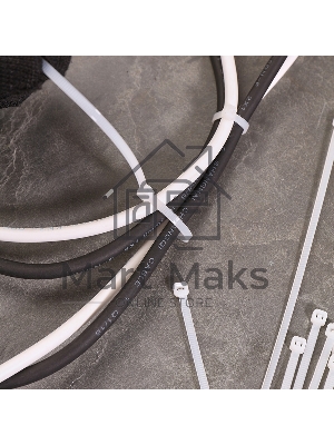 Хомут-стяжка кабельная нейлоновая Rexant 200 x 3,6 мм, белая, упаковка 100 шт.