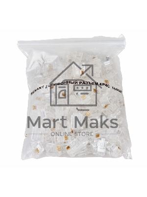 Телефонный разъем Rexant RJ-9(4P4C)