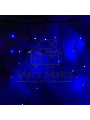Гирлянда Neon-night Айсикл (бахрома) светодиодный, 5,6 х 0,9 м, черный провод 
