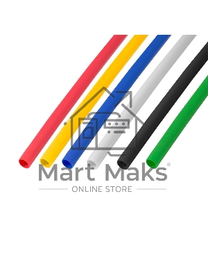 Термоусаживаемые трубки Rexant 6,0/3,0 мм, набор пять цветов, упаковка 50 шт. по 1 м