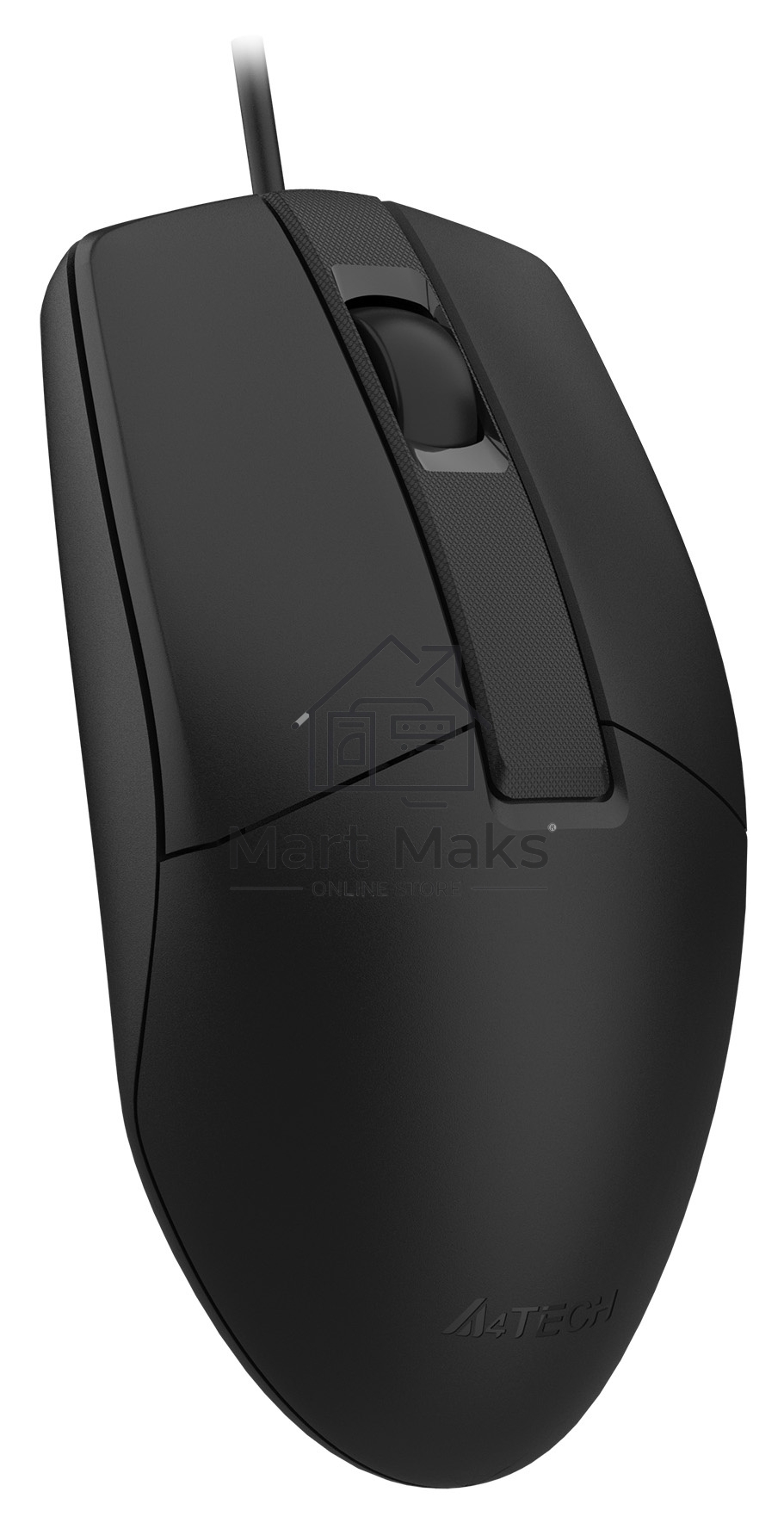 Мышь проводная A4Tech OP-330S черный, 1200 dpi, USB, кнопки - 3