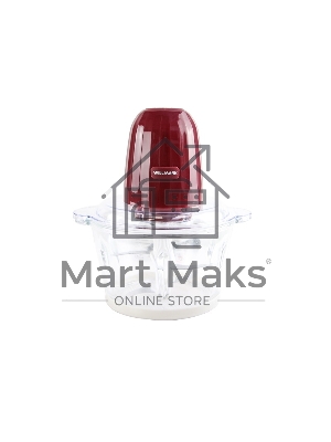 Измельчитель Willmark WMC-7088 (500Вт., стекл. чаша 2л., двойн. лезвия., рез. основание) пурпурный