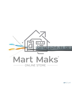 Кабель SkyNet Premium FTP indoor 2x2x0,51, медный, FLUKE TEST, кат.5e, однож., 305 м, box, серый