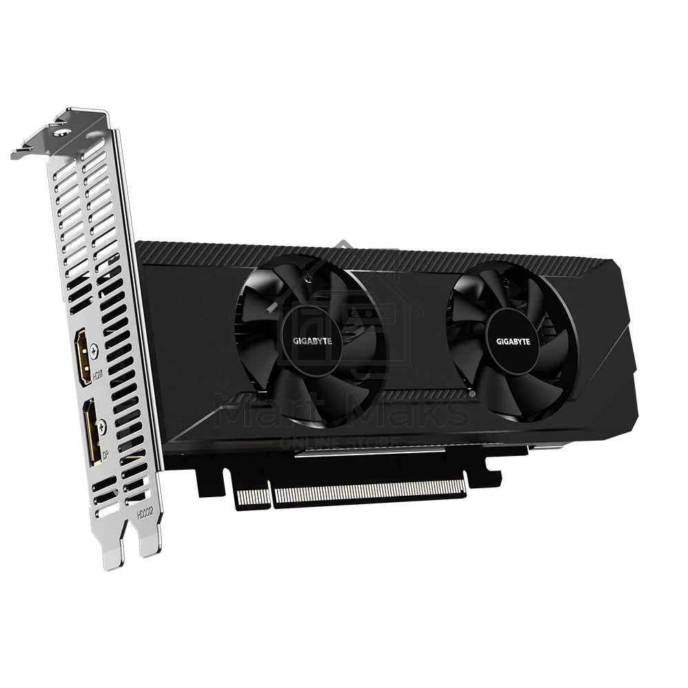 Видеокарта Gigabyte PCI-E 4.0 GV-R64D6-4GL AMD Radeon RX 6400 4096Mb 64 GDDR6 2039/16000 HDMIx1 DPx1 HDCP Ret low profile