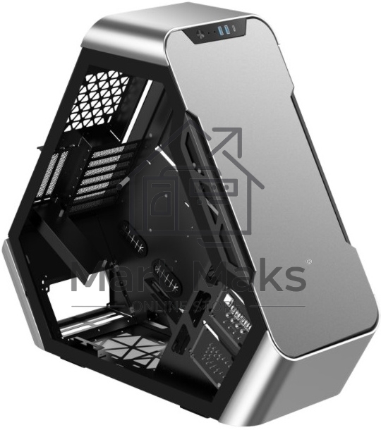Компьютерный корпус JONSBO TR03-A Silver без БП, боковая панель из закаленного стекла, mini-ITX, micro-ATX, ATX, серебристый
