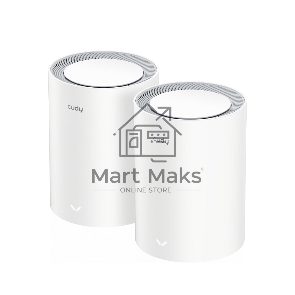 Бесшовный Mesh роутер Cudy M3000(2-PACK) AX3000 10/100/1000/2500BASE-T, белый (упак.:2шт)