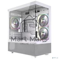 Корпус Powercase Vision Micro M2 ARGB, Tempered Glass, 3x 120mm ARGB PWM Fan, белый, mATX (CVMWM2-A3)