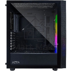 Компьютерный корпус Azza Celesta F черный без БП ATX 5x120мм 5x140мм 2xUSB 2.0 1xUSB 3.0 audio bott PSU