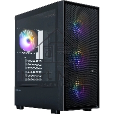 Корпус ZALMAN S6, ATX, BLACK, WINDOW, 2xCombo (3.5