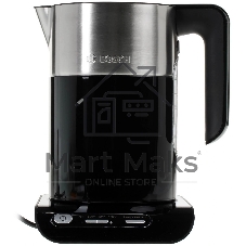 Чайник электрический Bosch TWK8613 черный/серебристый, 1.5 л, 2400 Вт, скрытый нагревательный элемент, поддержание температуры