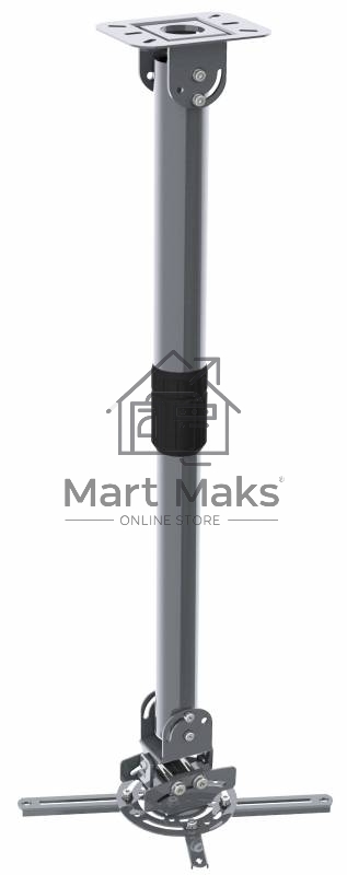 Кронштейн для проектора Cactus CS-VM-PR16L-AL серебристый макс.13.6кг настенный и потолочный поворот и наклон