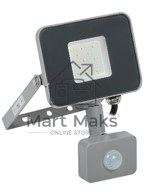 Прожектор Iek LPDO702-10-K03 СДО 07-10Д светодиодный серый с ДД IP44 IEK