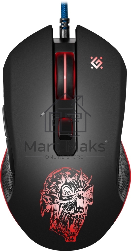 Мышь проводная Defender Sleipnir GM-927 черный, 12800 dpi, USB, кнопки - 6