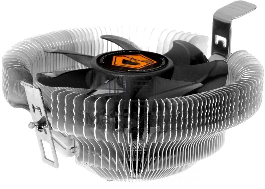 Кулер Cooler ID-Cooling DK-01S серебристый/черный 80мм алюминий 2200rpm 24db 3-pin 65W