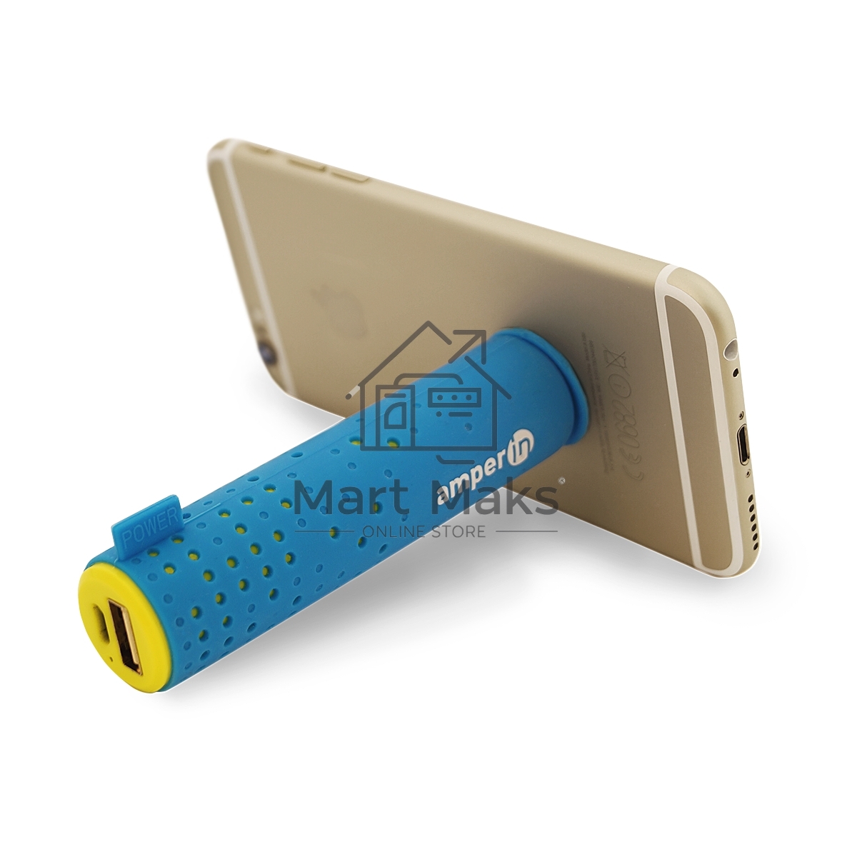 Внешняя аккумуляторная батарея AI-TUBE B 3100mAh (11Wh) голубая Amperin