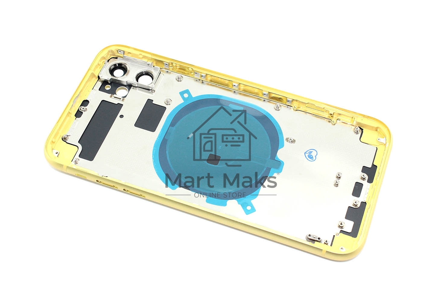 Задняя крышка (корпус) в сборе с рамкой для Apple iPhone 11 желтая