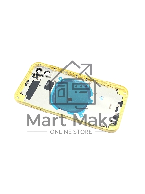 Задняя крышка (корпус) в сборе с рамкой для Apple iPhone 11 желтая