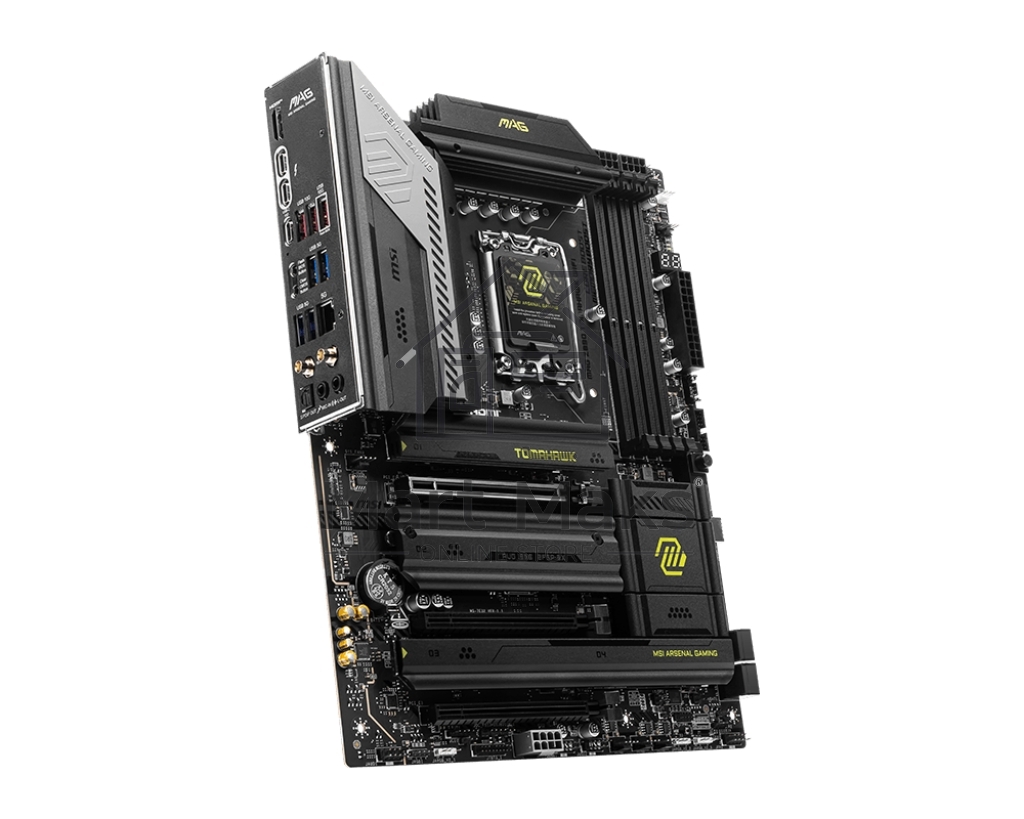 Материнская плата MSI MAG Z890 TOMAHAWK WIFI, LGA 1851, Intel Z890, 4xDDR5, 4xSATA, 4xM.2, 1xPCIe 5.0 x16, 2xPCIe 4.0 x4, 1xHDMI, 2xUSB-C Thunderbolt 4, 1xUSB-C 3.2 Gen 2, 3xUSB-A 3.2 Gen 2, 4xUSB-A 3.2 Gen 1, 1x 5Gb LAN, 2x3.5 мм, 7.1, ATX