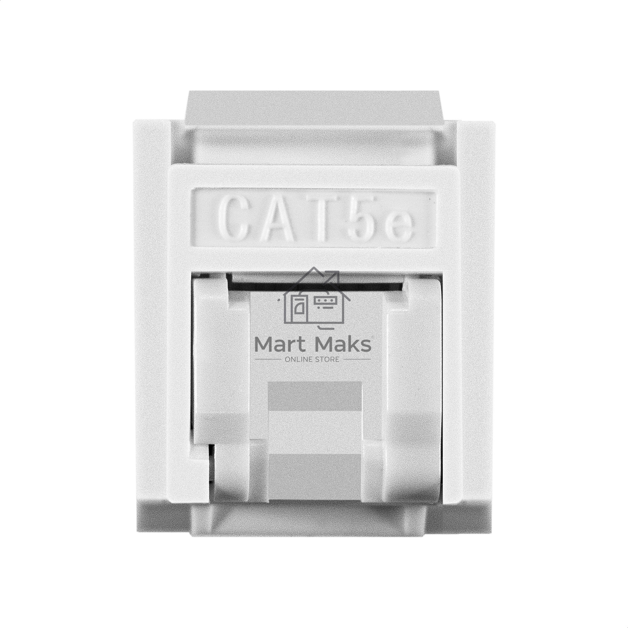 Модуль-вставка Keystone Jack RJ-45 ExeGate KJ-8P8C-U-C5e-180SH-Dual (Кат.5e, неэкранированная, 180 градусов, со шторками, IDC Krone/110)