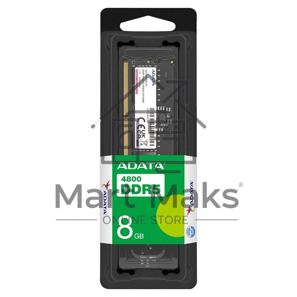 Оперативная память ADATA, DDR5, 8GB (1x8GB), 4800MHz, CL40, SO-DIMM