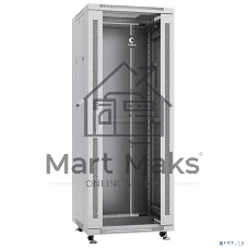 Шкаф телекоммуникационный напольный Cabeus, IP20, 32U, 1610х600х600 мм (ВхШхГ), дверь: стекло, разборный, цвет: серый