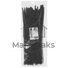 Стяжки Cablexpert NYT-350x7.6B пластиковые 350 мм х 7.6 мм, черные (100 шт.)