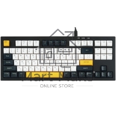 Клавиатура проводная Ritmix RKB-587BL синий-белый-оранжевый