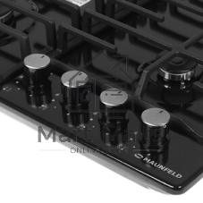 Газовая варочная панель Maunfeld EGHE.64.6CB/G, 4 конфорки, эмалированная сталь, черный