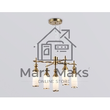 Люстра Ambrella light LH55276/5 BS/FR латунь/белый матовый E14*5 max 40W D520*1390