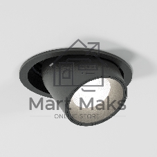 25086/LED 8W 4000K чёрный / Потолочный светодиодный светильник