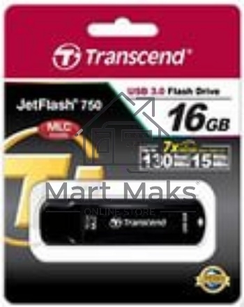 Флешка USB R/W R/W Transcend 16Gb Jetflash 750 TS16GJF750K USB3.0 черный