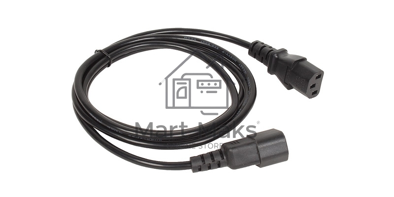 Кабель монитор - компьютер 220V (UPS -> устройство) VCOM <VDE> 3G*0.5mm (CE001-CU)1.8м