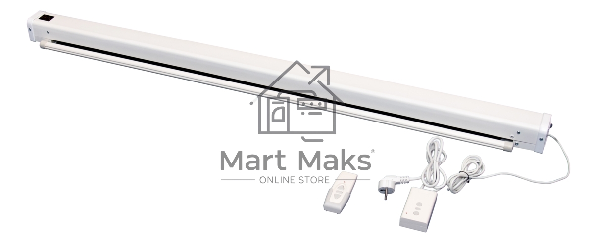 Экран Cinema S'OK SCPSM-221x125 100'' 16:9 настенно-потолочный, моторизованный, Matt White, белый корпус, ED 60см