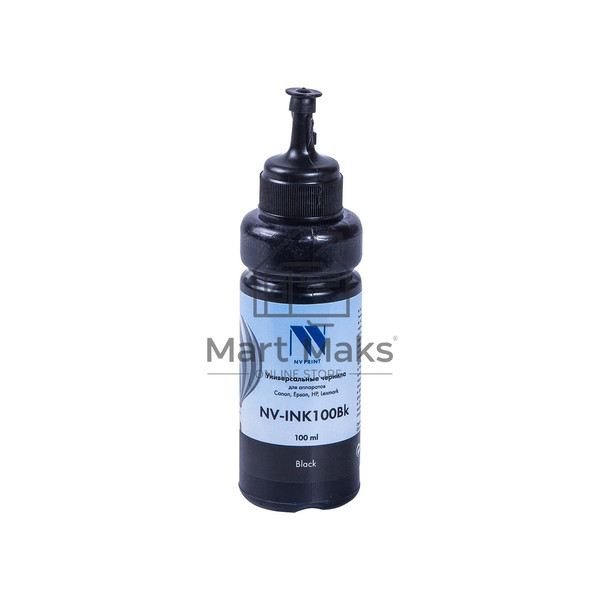 Чернила совместимые NV-INK100U Black универсальные на водной основе для аппартов Сanon/Epson/НР/Lexmark (100 ml) (Китай)