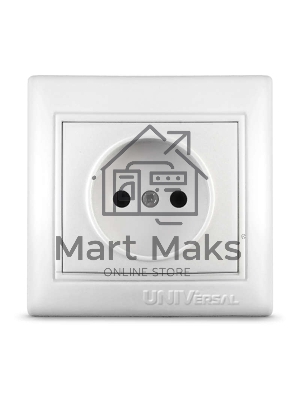 Розетка 1-м СП Севиль 16А IP20 бел. Universal С0022