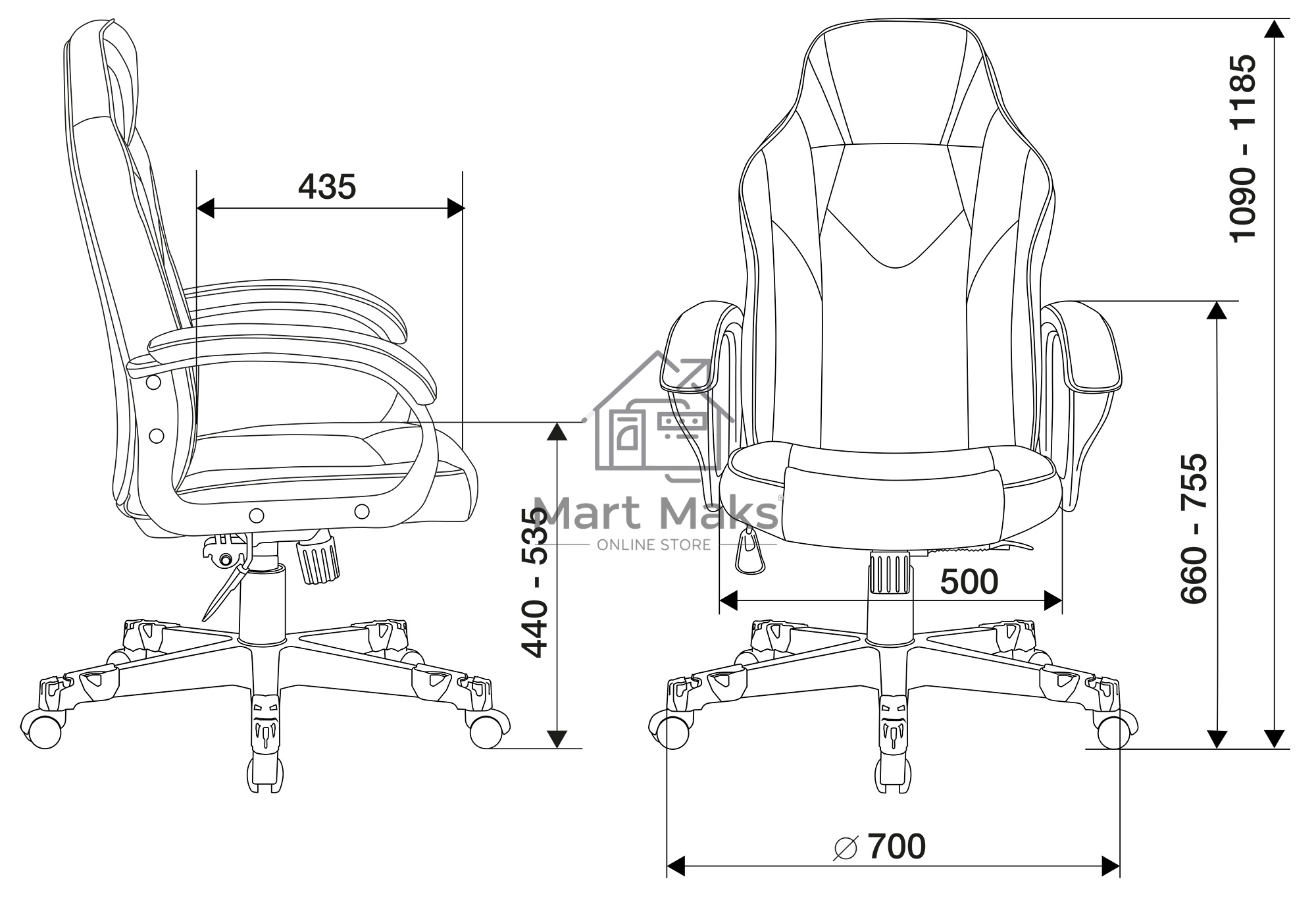 Кресло игровое Бюрократ Zombie GAME 17 черный/серый текстиль/эко.кожа крестовина пластик