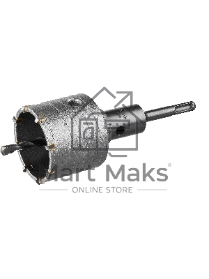 Коронка твердосплавная ЗУБР МАСТЕР 2918-68_z01  буровая коническая SDS-Plus хвостовик в сборе 68мм