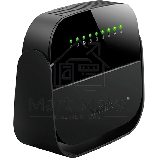 Роутер беспроводной D-Link DSL-2640U/R1A ADSL2+ черный ANNEX B