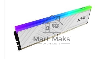 Оперативная память XPG Spectrix D35G RGB, DDR4, 8GB (1x8GB), 3200MHz, CL16, DIMM, с радиатором, белый, RGB