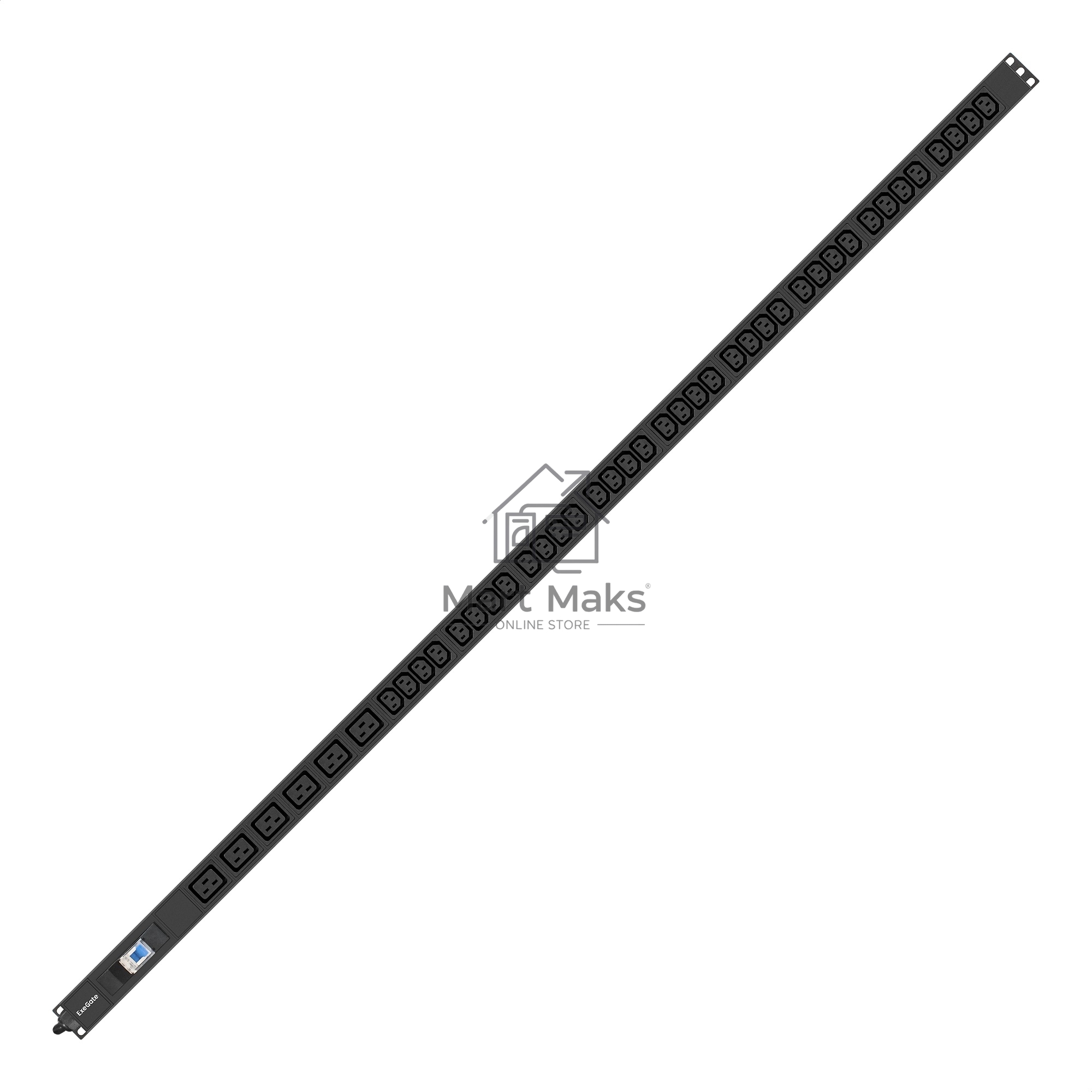Блок розеток вертикальный ExeGate ServerPro PDU-V636 Al-36C136C19-IEC309-32A-1P (19