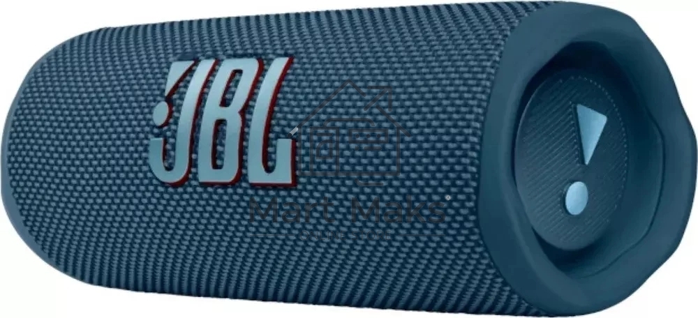 Портативная акустика JBL Flip 6 синий, Bluetooth 5.1, время воспроизведения 12 ч, емкость аккумулятора 4800 mAh, время заряда 2,5 ч, цвет синий
