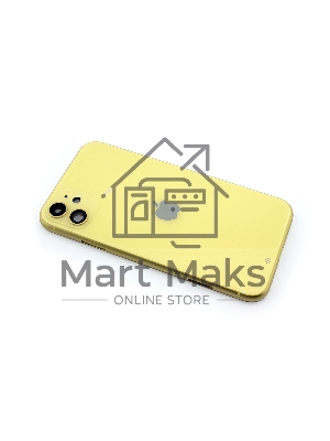 Задняя крышка (корпус) в сборе с рамкой для Apple iPhone 11 желтая