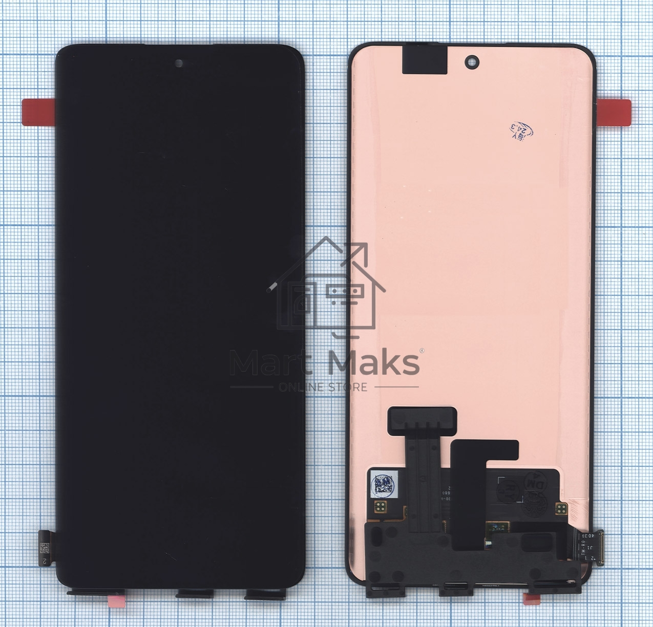 Дисплей для Realme 11 Pro 5G (RMX3771), 11 Pro Plus 5G (RMX3741) в сборе с тачскрином черный