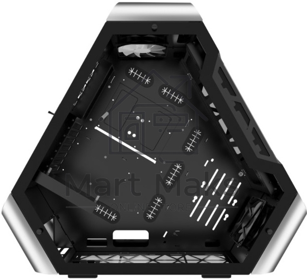 Компьютерный корпус JONSBO TR03-A Silver без БП, боковая панель из закаленного стекла, mini-ITX, micro-ATX, ATX, серебристый